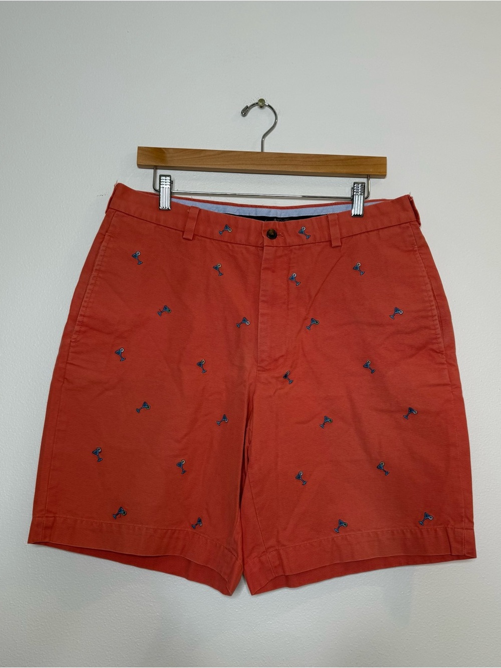 Brooks Brothers Cocktail Hour Margarita Martini Cotton Chino Shorts size 34